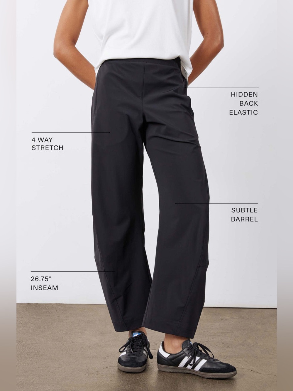 RUTI The Petite On the Loose Work Pants Black Size 14P NWT - Picture 5 of 9